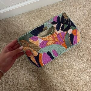 Colorful Beaded Clutch